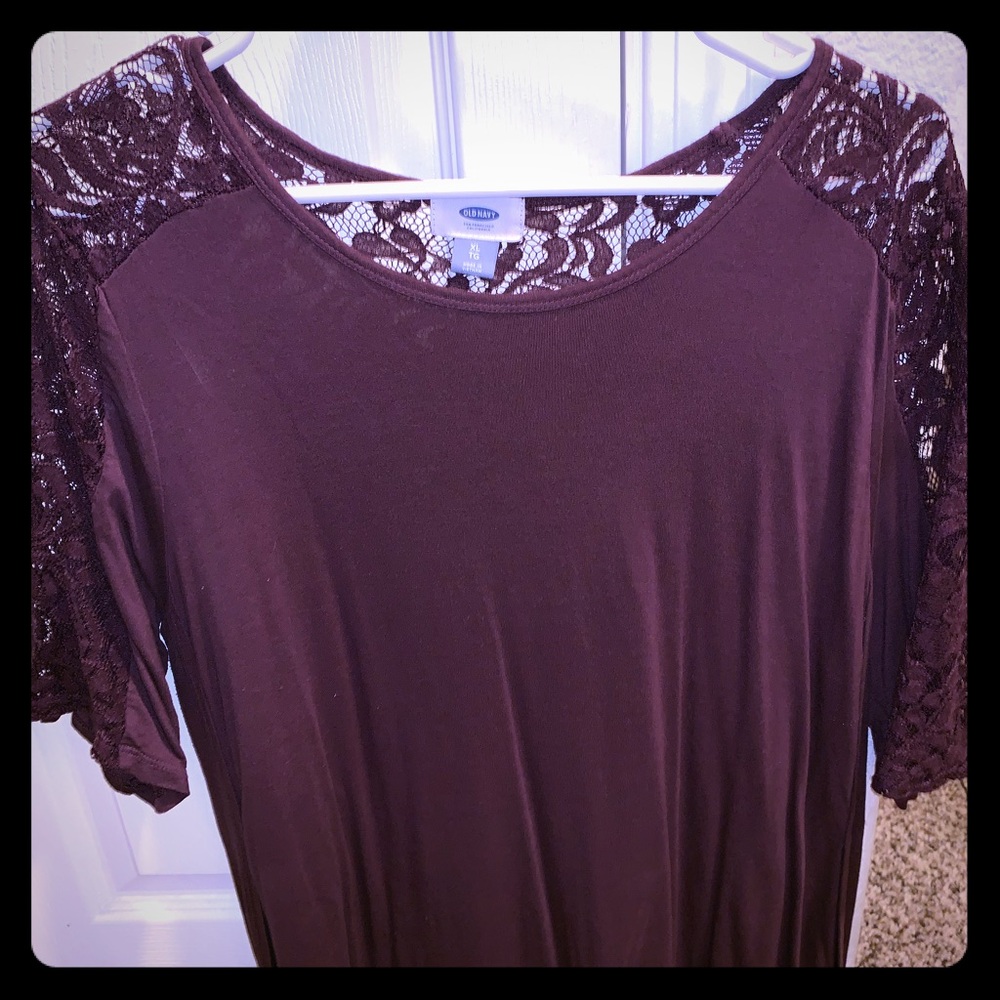 Lace detail top